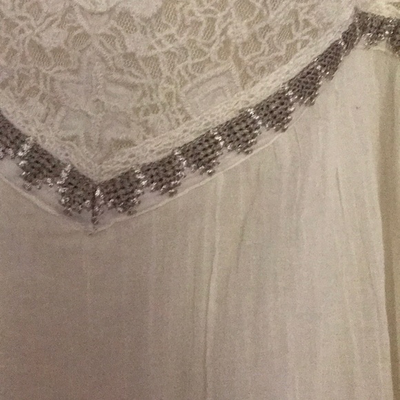 White American eagle tank, with detailed neckline - Picture 2 of 2